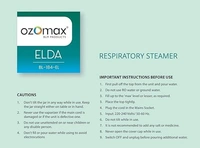 OZOMAX ELDA RESPIRATORY VAPORIZER WITH 3 ATTACHMENTS