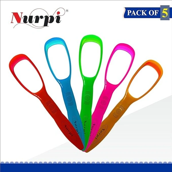Stnemrag Plastic Tongue Cleaner (Pack of 5)