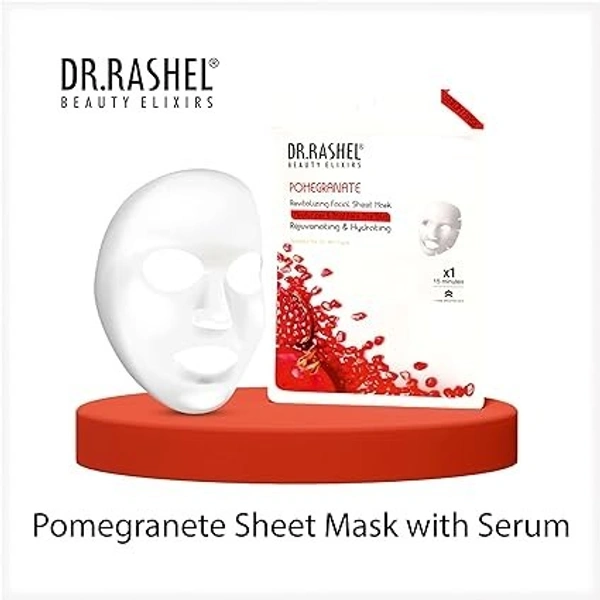 DR.RASHEL Sleek Rashel Pomegranate Revitalizing Facial Sheet Mask (20 g) - 1