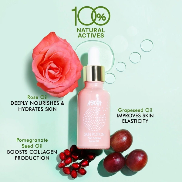 Nykaa Naturals Anti-Ageing Serum Oil with Pomegranate & Marula Oil