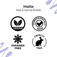 NYKAA Nykaa Matte Nail Enamel Polish - Lavender Panna Cotta 15