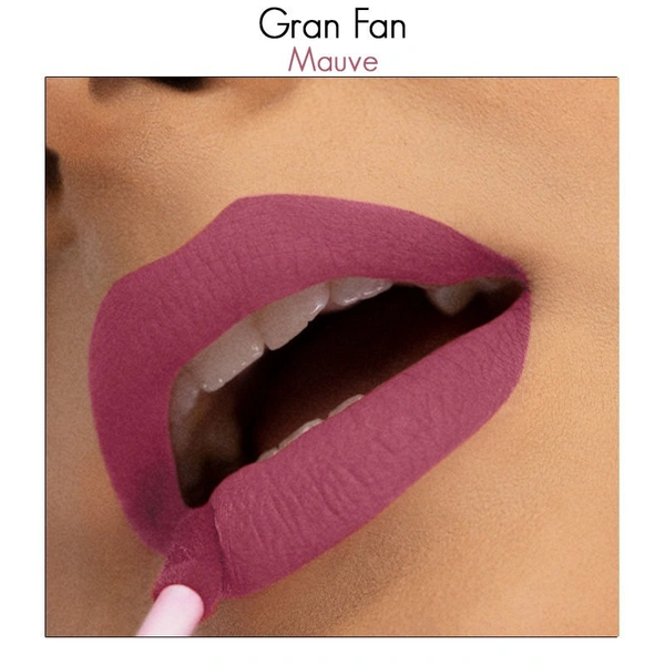 NYKAA Nykaa All Day Matte Waterproof, Transfer Proof, 12H Liquid Lipstick - Gran Fan