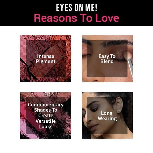 NYKAA Nykaa Eyes On Me! 10-in-1 Eyeshadow Palette - Sundowner Stunner