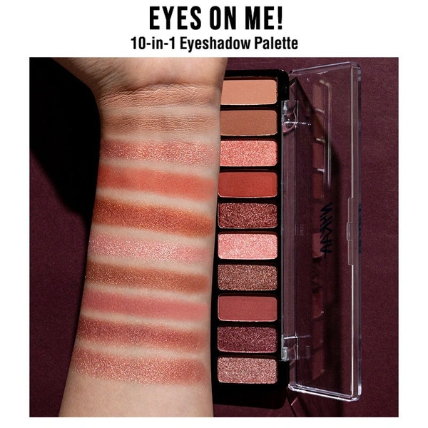 NYKAA Nykaa Eyes On Me! 10-in-1 Eyeshadow Palette - Sundowner Stunner