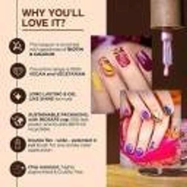 Colorbar COLORBAR VEGAN NAIL LACQUER (Honey Bun -101)+ remover (2 Items in the set)