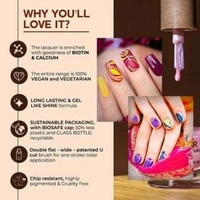 COLORBAR VEGAN NAIL LACQUER (Double Trouble 145)+ remover (2 Items in the set)