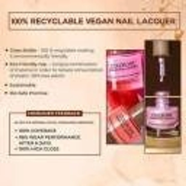 Colorbar COLORBAR VEGAN NAIL LACQUER-(251 Nail Tinker Bell ) 8 ML Gray () - 1