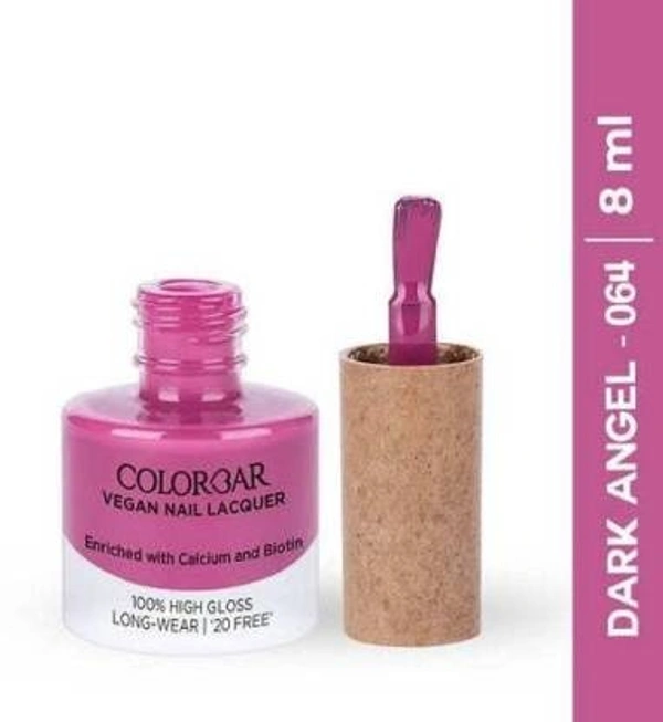 COLORBAR VEGAN NAIL LACQUER (Dark Angel-064)+ remover (2 Items in the set)