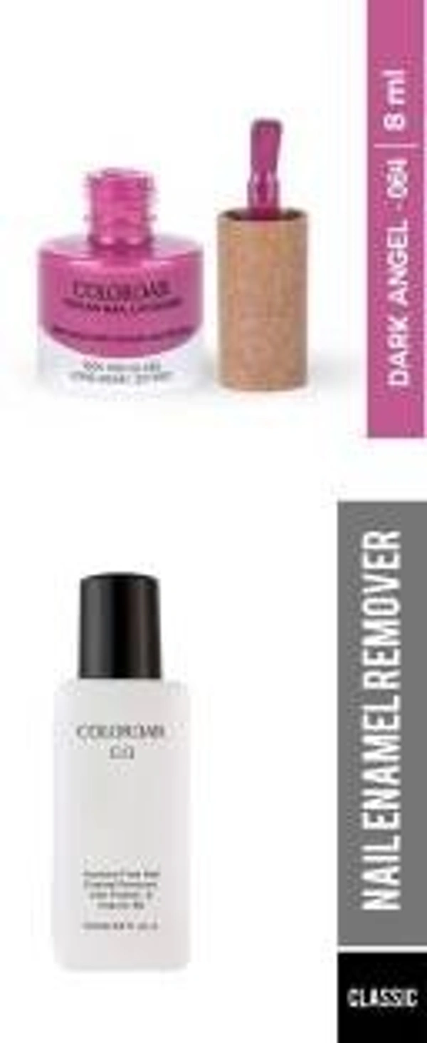 COLORBAR VEGAN NAIL LACQUER (Dark Angel-064)+ remover (2 Items in the set)