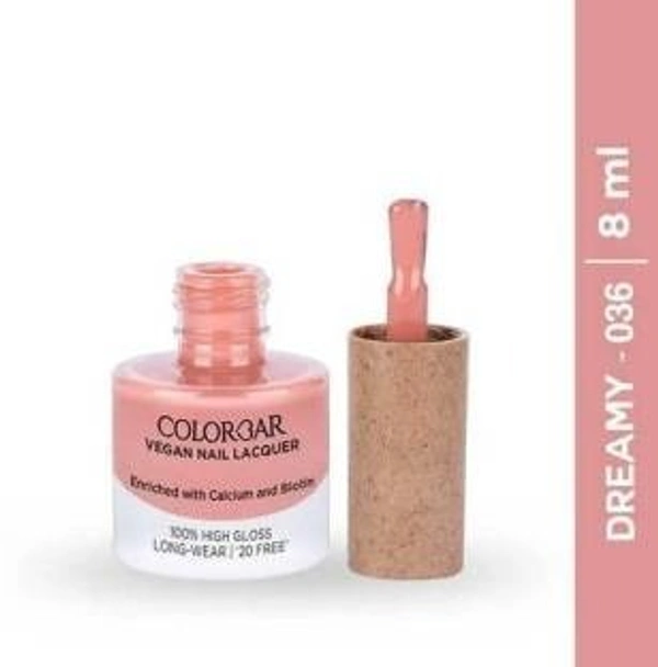 Colorbar COLORBAR VEGAN NAIL LACQUER (Dremy-036)+ remover (2 Items in the set)