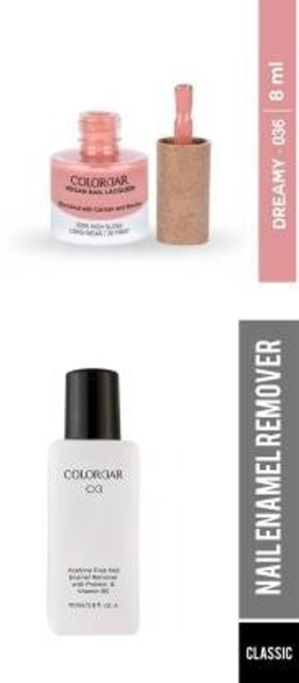 Colorbar COLORBAR VEGAN NAIL LACQUER (Dremy-036)+ remover (2 Items in the set)