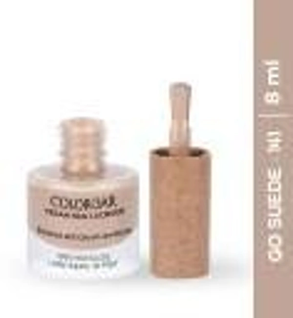 COLORBAR VEGAN NAIL LACQUER (Go Suede 141) 8 ML Light Brown () - 1