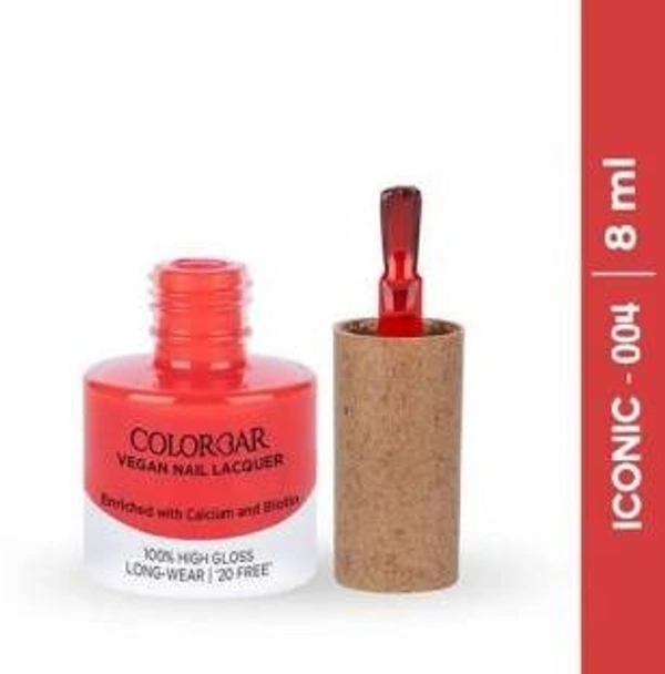 colorbar COLORBAR VEGAN NAIL LACQUER (Iconic-004)+ remover (2 Items in the set) - 1