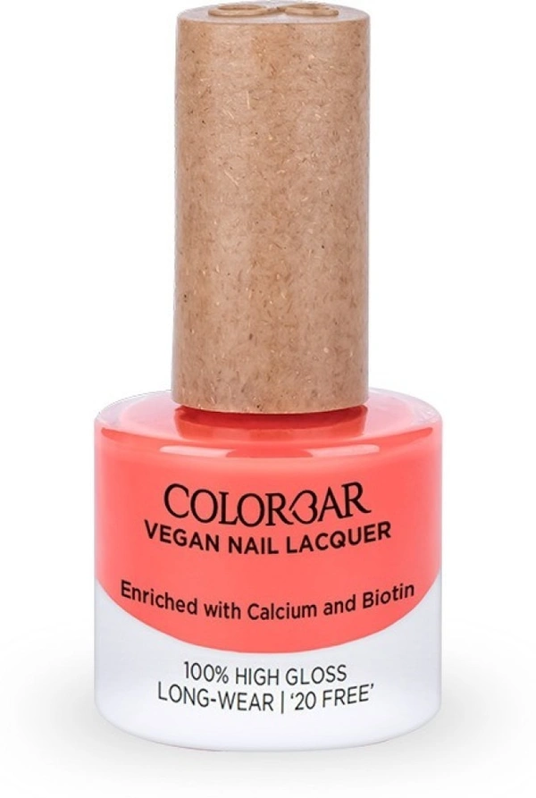 COLORBAR VEGAN NAIL LACQUER (Lady in Red -002)+ remover (2 Items in the set)