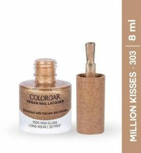 colorbar COLORBAR VEGAN NAIL LACQUER (Million Kisses -303) Golden () - 1