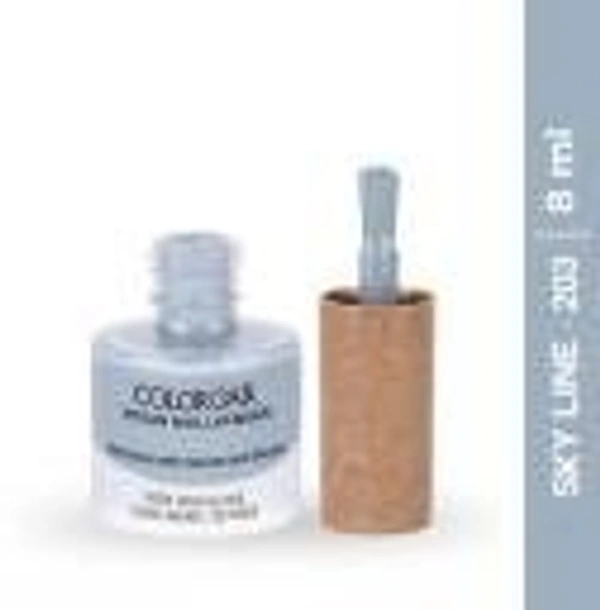 Colorbar COLORBAR VEGAN NAIL LACQUER ( Sky line-203)+ remover (2 Items in the set) - 1