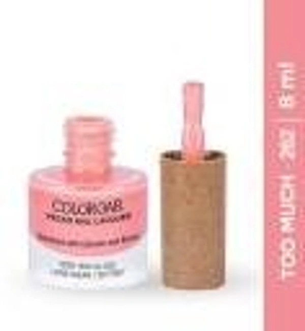 Colorbar COLORBAR VEGAN NAIL LACQUER (Too Much-262)+ remover (2 Items in the set) - 1