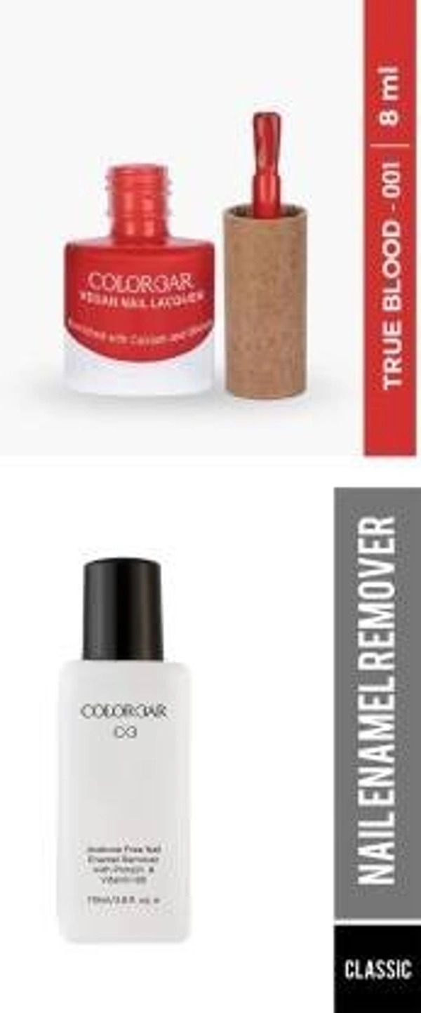 Colorbar COLORBAR VEGAN NAIL LACQUER (True Blood-001)+ remover (2 Items in the set)