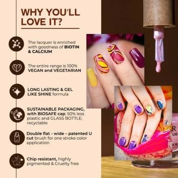 Colorbar COLORBAR Vegan Nail Lacquer - (Fancy 291) Fancy () - 1