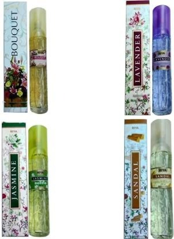 RIYA JASMINE, BOUQUET, LAVENDER, SANDAL Spray (4 x 200 ml)