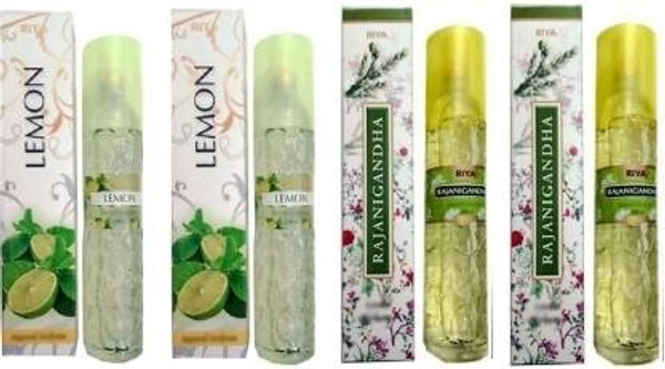 RIYA LEMON, RAJNIGANDHA Spray (4 x 200 ml)