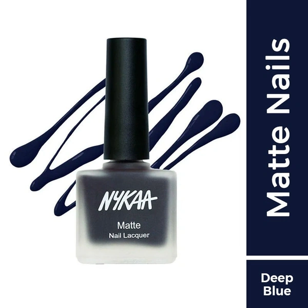 NYKAA Nykaa Matte Nail Lacquer - Sapphire Dreams 115