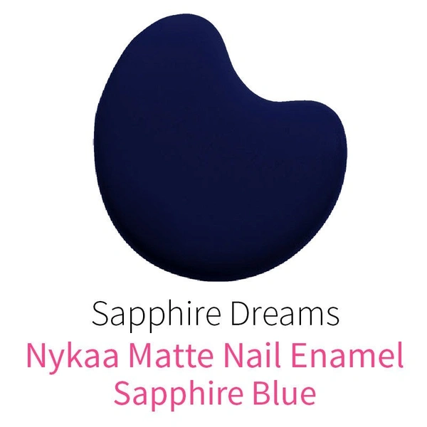 NYKAA Nykaa Matte Nail Lacquer - Sapphire Dreams 115