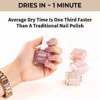 NYKAA Nykaa Insta Dry Fast Drying Nail Enamel Polish Almond Archive 348 - Beige