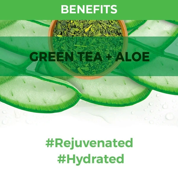 NYKAA Nykaa Skin Secrets Exotic Indulgence Green Tea + Aloe Vera Sheet Mask For Hydrated Skin