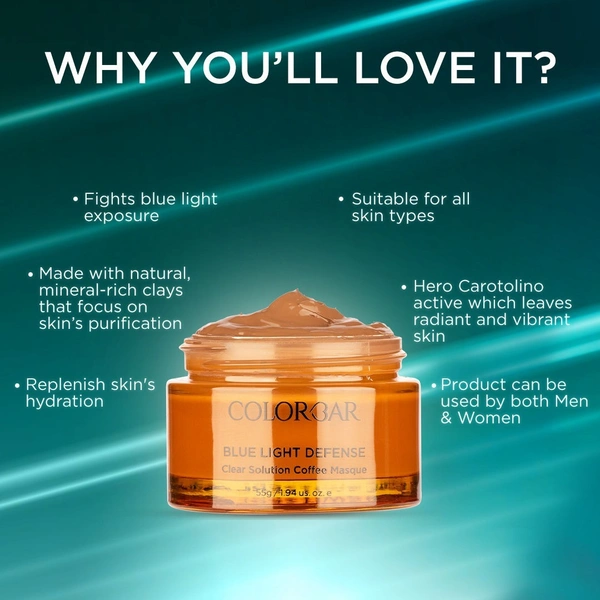 Colorbar Blue Light Defense Clear Solution Coffee Masque