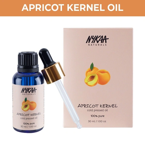 Nykaa Naturals 100% Pure Cold Pressed Apricot Kernel Carrier Oil for Even Skin Tone & Strong Hair