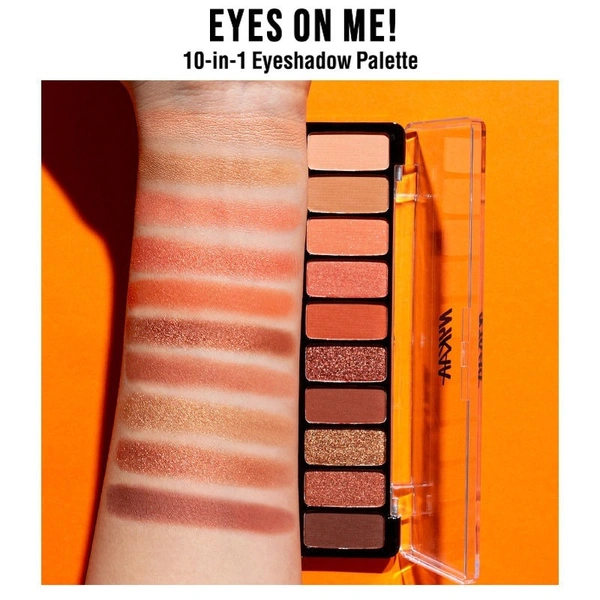 NYKAA Nykaa Eyes On Me! 10-in-1 Eyeshadow Palette - Beachside Peach