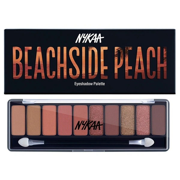 NYKAA Nykaa Eyes On Me! 10-in-1 Eyeshadow Palette - Beachside Peach