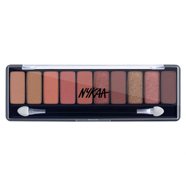 NYKAA Nykaa Eyes On Me! 10-in-1 Eyeshadow Palette - Beachside Peach