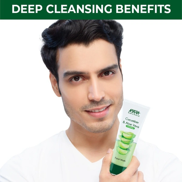 NYKAA Nykaa Naturals Cucumber & Aloe Vera Face Wash for Hydrated Skin