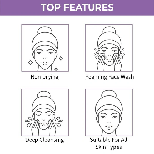 NYKAA Nykaa Naturals Lavender & Chamomile Face Wash for Calm Skin - 100ml