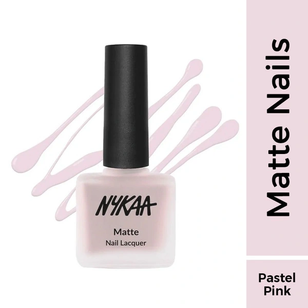 NYKAA Nykaa Matte Nail Lacquer - Pink Meringue 28