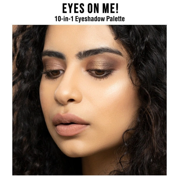 NYKAA Nykaa Eyes On Me! 10-in-1 Eyeshadow Palette - Smokey at 8!
