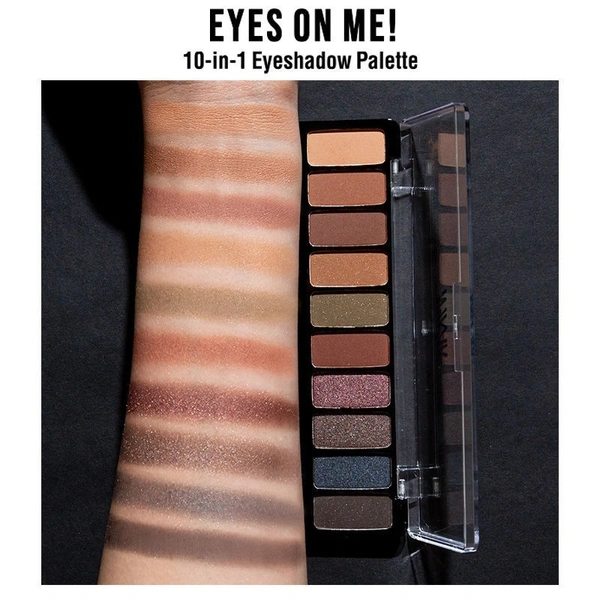 NYKAA Nykaa Eyes On Me! 10-in-1 Eyeshadow Palette - Tinsel Twilight