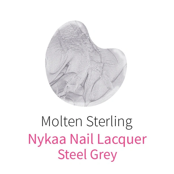 Nykaa Mirror Chrome Nail Lacquer - Molten Sterling 163