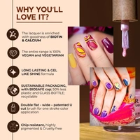 COLORBAR VEGAN NAIL LACQUER (Red Romance-152) 8ML Red ()