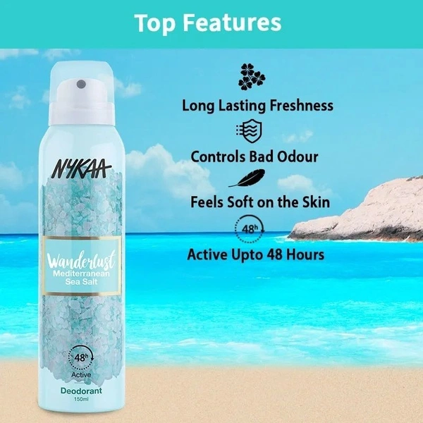 Wanderlust Deodorant Spray - Mediterranean Sea Salt