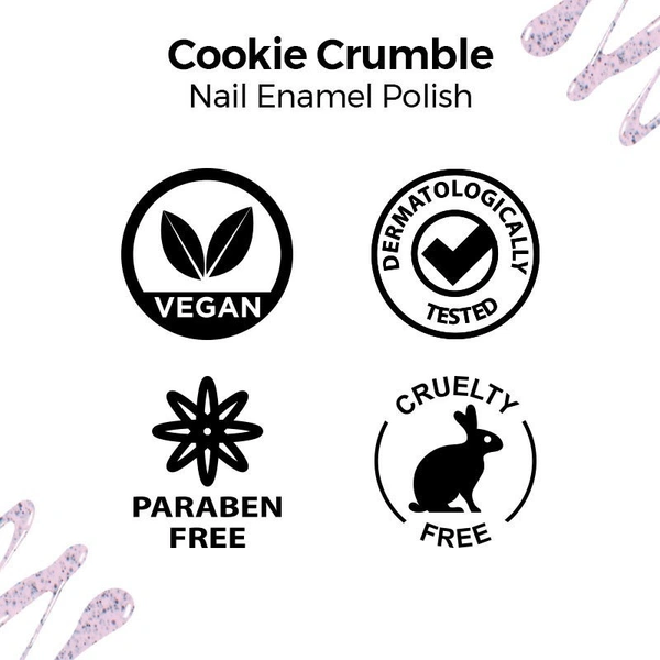 Nykaa Cookie Crumble Nail Enamel Polish - Cherry Crunch 190