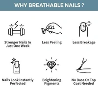 NYKAA Breathable Nail Enamel - Dreamy Dahlia - 323 pink () - 1