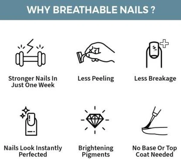 NYKAA Breathable Nail Enamel - Dreamy Dahlia - 323 pink () - 1
