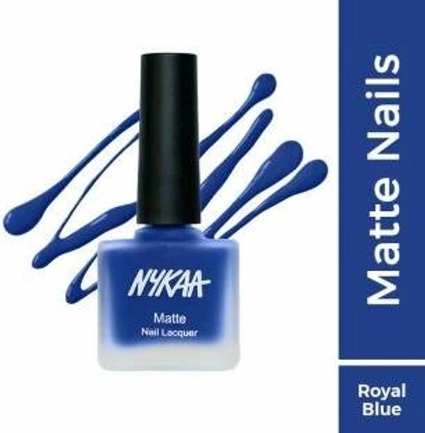 NYKAA Matte Nail Enamel Polish - Royal Amethyst 117 Royal Amethyst () - 1