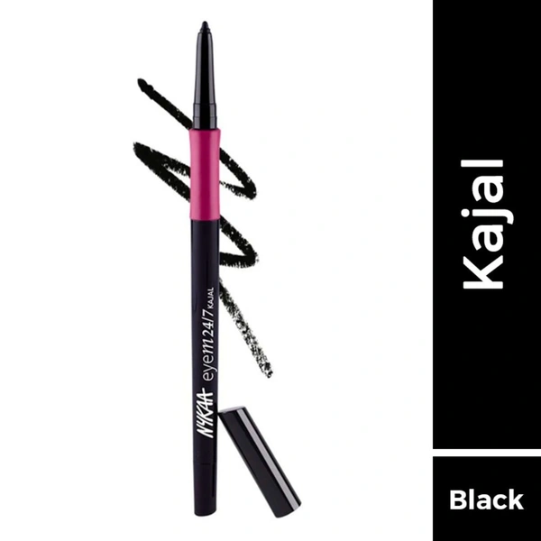 Nykaa Eyem24/7 Kajal Eyeliner - Ebony Soul 01