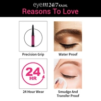 Nykaa Eyem24/7 Kajal Eyeliner - Ebony Soul 01
