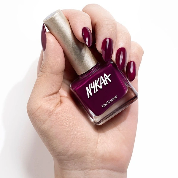 Nykaa Creme Nail Enamel - Berry Cosy 451
