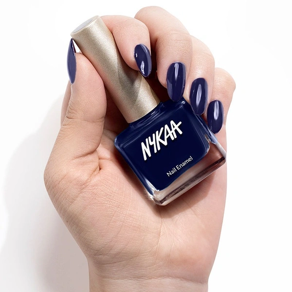NYKAA Nykaa Creme Nail Enamel - Midnight Binge 453